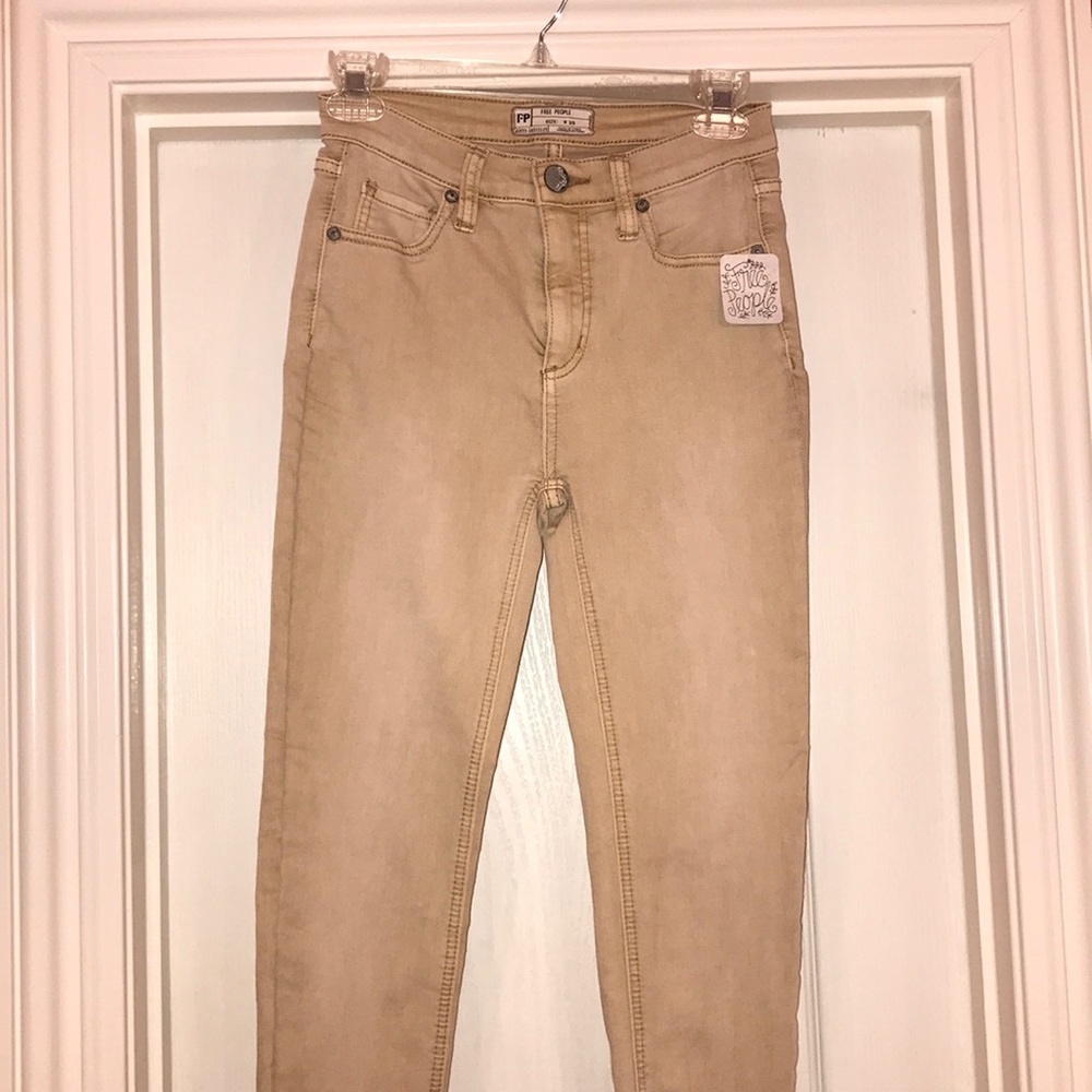 Free people skinny jeans (creme)